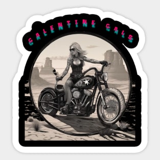 Galentines gal posing Sticker